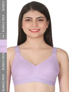 Eve's Beauty Pack Of 2 Full Coverage Non Padded Bra With All Day Comfort