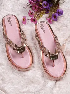 Shoetopia Girls Embellished Wedge Heels
