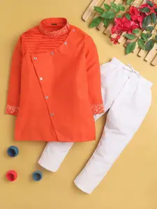 BAESD Boys Angrakha Kurta With Pyjamas