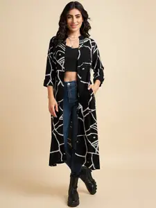 Azira Abstract Printed Longline Shrug