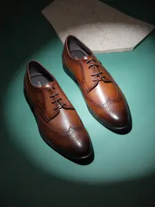 Liberty Men Perforated Leather Formal Brogues