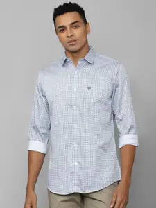 Allen Solly Slim Fit Geometric Printed Pure Cotton Casual Shirt