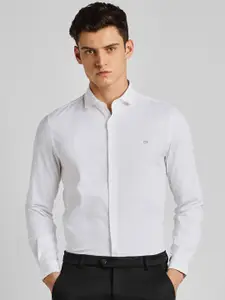 Peter England Striped Slim Fit Casual Shirt