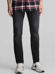 Jack & Jones Men Ben Skinny Fit Low-Rise Light Fade Stretchable Jeans