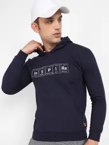 Campus Sutra Typography Printed Cotton Sweatshirt