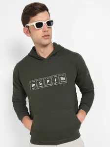 Campus Sutra Typography Printed Cotton Sweatshirt
