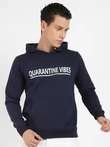 Campus Sutra TYpography Printed Cotton Sweatshirt