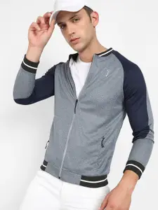 Campus Sutra Colourblocked Windcheater Bomber Jacket