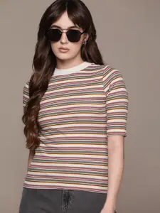 The Roadster Lifestyle Co. Striped Fitted Top