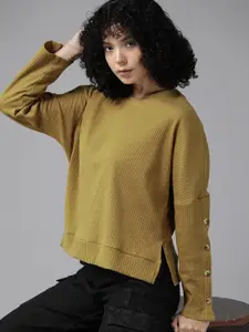 The Roadster Lifestyle Co. Knitted Ribbed Top