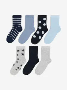 H&M Boys 7-Pack Patterned Socks