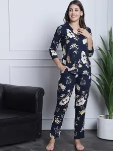 Claura Floral Printed Night suit