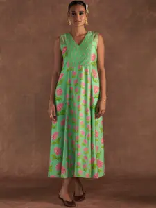 Masaba Grace Floral Printed A-Line Maxi Ethnic Dress