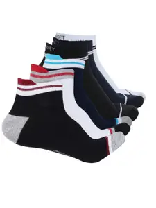 CRUSSET Men Pack Of 6 Assorted Cotton Ankle-Length Socks