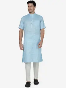 Modi Kurta Striped Mandarin Collar Kurta