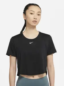 Nike Dri-Fit Short-Sleeve Cropped Top