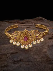 Kushal's Fashion Jewellery Gold-Plated Armlet Antique Bracelet