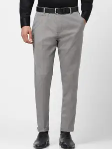 Peter England Men Textured Formal Trousers