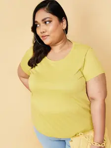 max Plus Size Round Neck Short Sleeves T-shirt