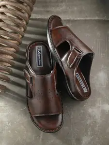 LEONCINO Men Perforated Comfort Sandals