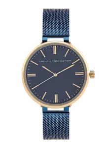 French Connection Women Stainless Steel Bracelet Style Straps Analogue Watch FCS002H