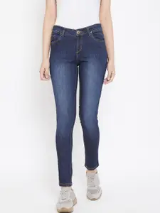 urSense Women Slim Fit Mid-Rise Light Fade Medium Shade Jeans