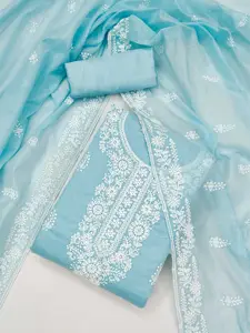 KALINI Embroidered Unstitched Dress Material