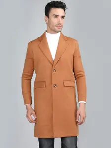 Dlanxa Men Single-Breasted Wool Overcoat