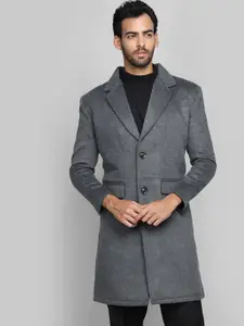 Dlanxa Men Single-Breasted Wool Overcoat