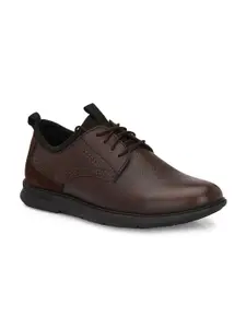 LEFORE Men Leather Derbys Formal Shoes