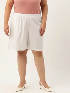 theRebelinme Plus Size High-Rise Shorts