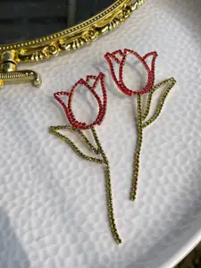 ISHKAARA Floral Shaped Drop Earrings