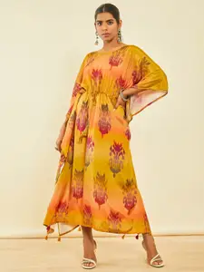 Soch Floral Printed Kaftan Maxi Ethnic Dress