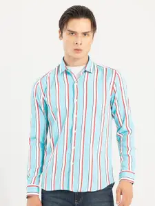 Snitch Slim Fit Striped Pure Cotton Casual Shirt
