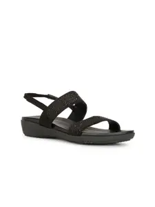 Bata Embellished Wedge Sandals