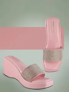 madam glorious Embellished Wedge Heels