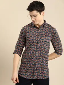 Anouk Men Relaxed Conversational Printed Pure Cotton Casual Shirt