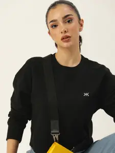 Kook N Keech Women Solid Pullover Sweatshirt