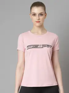 JUMP USA Typography Printed T-shirt