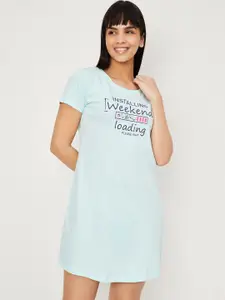 max Typography Printed Pure Cotton Nightdress