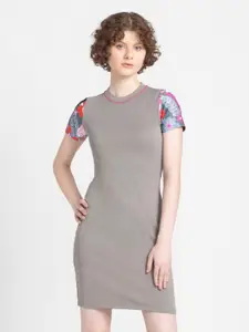 SHAYE Satin T-shirt Dress