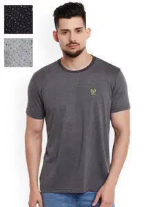 MACK JONNEY MACK Men Pack of 3 Slim-Fit T-Shirts