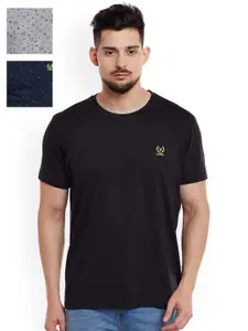 MACK JONNEY MACK Men Pack of 3 Slim-Fit T-Shirts