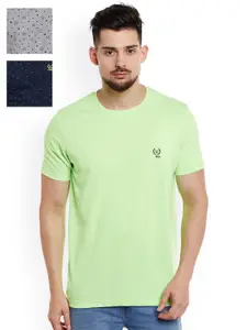 MACK JONNEY MACK Men Pack of 3 Slim-Fit T-Shirts