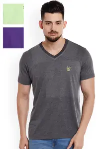 MACK JONNEY MACK Men Pack of 3 Slim-Fit T-Shirts