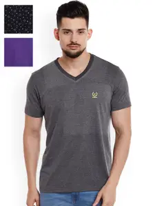 MACK JONNEY MACK Men Pack of 3 Slim-Fit T-Shirts