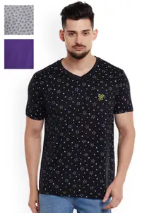 MACK JONNEY MACK Men Pack of 3 Slim-Fit T-Shirts