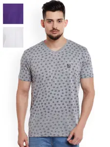 MACK JONNEY MACK Men Pack of 3 Slim-Fit T-Shirts