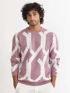RARE RABBIT Men Printed Pullover Sweatshirt