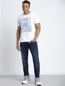 Lee Men Mid Rise Clean Look Cotton Slim Fit Jeans